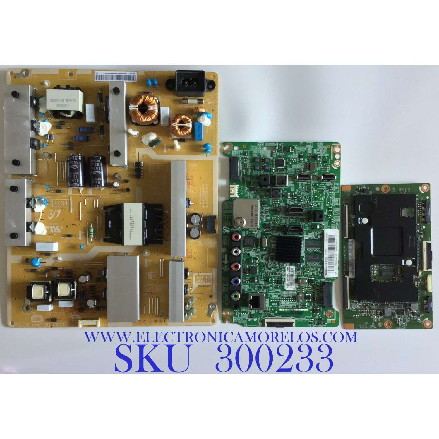 KIT DE TARJETAS PARA TV SAMSUNG / MAIN BN94-09065A / BN41-02245A / FUENTE BN44-00776A / L65H1_EHS / T-CON BN96-30069B / 2015_INX_FHD_HAWK_FTS_V04 / PANEL CY-DJ065CGNV1H / MODELO UN65J6200AFXZA IH02